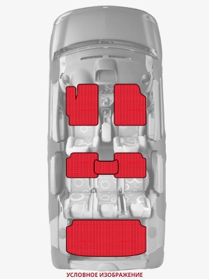 ЭВА коврики «Queen Lux» комплект для Honda Odyssey (5G)